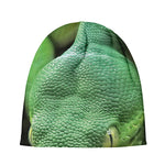Green Reticulated Python Snake Print Beanie