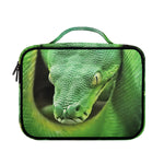 Green Reticulated Python Snake Print Briefcase Bible Bag