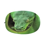 Green Reticulated Python Snake Print Car Side Mirror Covers