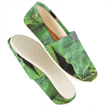 Green Reticulated Python Snake Print Casual Shoes