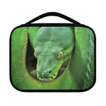 Green Reticulated Python Snake Print Classic Bible Case
