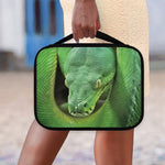 Green Reticulated Python Snake Print Classic Bible Case