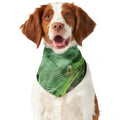 Green Reticulated Python Snake Print Dog Bandana