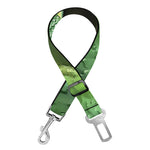 Green Reticulated Python Snake Print Dog Seat Belt