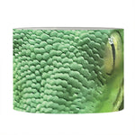 Green Reticulated Python Snake Print Drum Lamp Shade