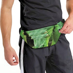 Green Reticulated Python Snake Print Fanny Pack