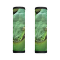 Green Reticulated Python Snake Print Handle Covers