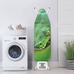 Green Reticulated Python Snake Print Ironing Board Cover