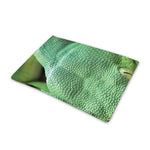 Green Reticulated Python Snake Print Pet Cooling Mat Cover
