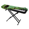 Green Reticulated Python Snake Print Piano Keyboard Cover