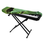 Green Reticulated Python Snake Print Piano Keyboard Cover