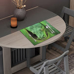 Green Reticulated Python Snake Print Placemat