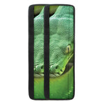 Green Reticulated Python Snake Print Refrigerator Handle Covers