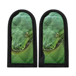 Green Reticulated Python Snake Print Skillet Handle Cover