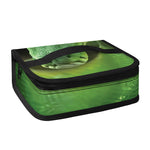 Green Reticulated Python Snake Print Small Lunch Bag