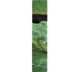 Green Reticulated Python Snake Print Table Runner