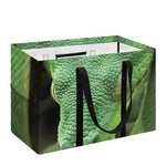 Green Reticulated Python Snake Print Utility Tote Bag