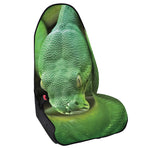 Green Reticulated Python Snake Print Waterproof Car Seat Cover