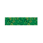 Green Shamrock Leaf Pattern Print Bed Runner