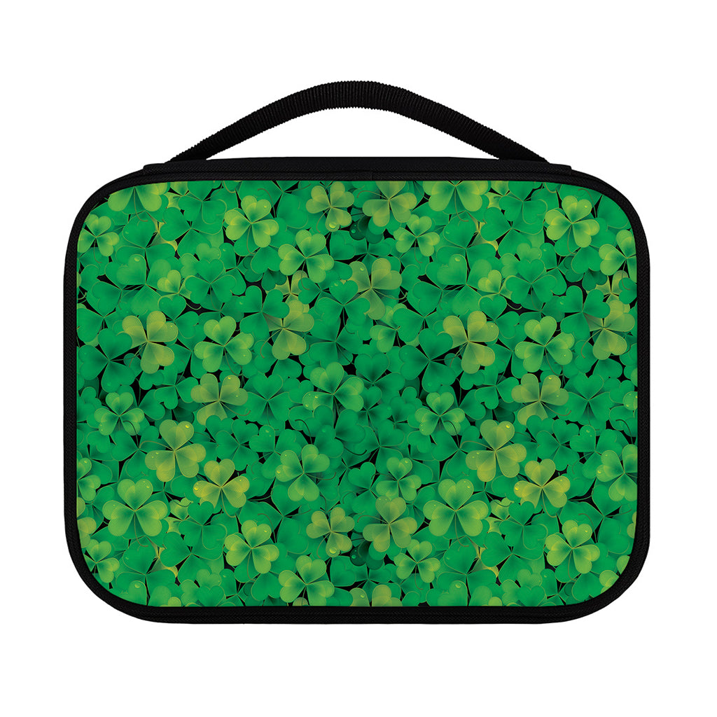 Green Shamrock Leaf Pattern Print Classic Bible Case