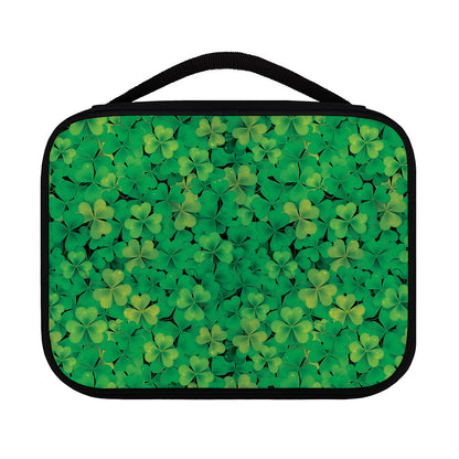 Green Shamrock Leaf Pattern Print Classic Bible Case