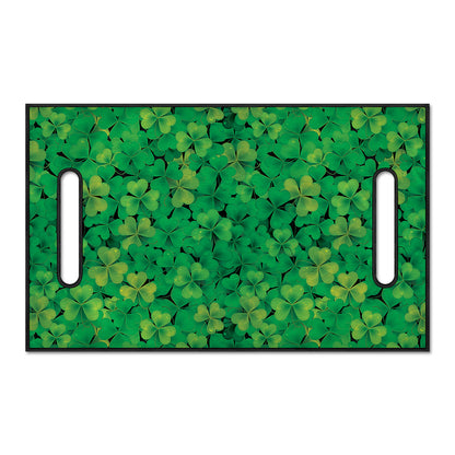 Green Shamrock Leaf Pattern Print Golf Cart Seat Cover