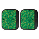 Green Shamrock Leaf Pattern Print Handle Covers