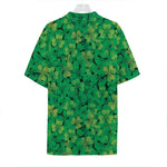 Green Shamrock Leaf Pattern Print Hawaiian Shirt