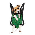 Green Shamrock Leaf Pattern Print Pet Carrier Backpack