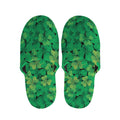 Green Shamrock Leaf Pattern Print Slippers