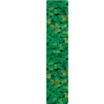 Green Shamrock Leaf Pattern Print Table Runner