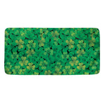 Green Shamrock Leaf Pattern Print Towel