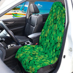 Green Shamrock Leaf Pattern Print Waterproof Car Seat Cover