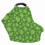 Green Shamrock Plaid Pattern Print Baby Seat Cover