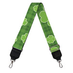 Green Shamrock Plaid Pattern Print Bag Strap