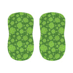 Green Shamrock Plaid Pattern Print Bar Stool Covers