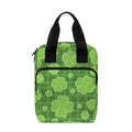 Green Shamrock Plaid Pattern Print Bible Tote Bag