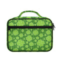 Green Shamrock Plaid Pattern Print Briefcase Bible Bag
