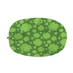Green Shamrock Plaid Pattern Print Car Side Mirror Covers