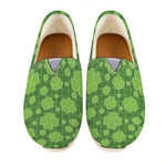 Green Shamrock Plaid Pattern Print Casual Shoes