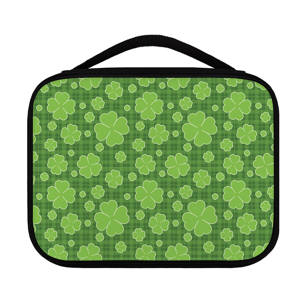 Green Shamrock Plaid Pattern Print Classic Bible Case