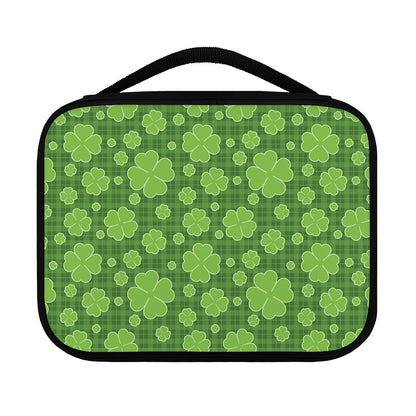 Green Shamrock Plaid Pattern Print Classic Bible Case