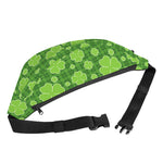 Green Shamrock Plaid Pattern Print Fanny Pack