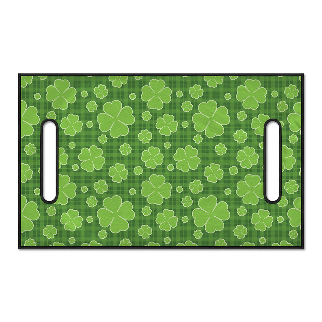 Green Shamrock Plaid Pattern Print Golf Cart Seat Cover
