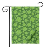 Green Shamrock Plaid Pattern Print House Flag