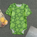Green Shamrock Plaid Pattern Print Men's Bodysuit