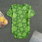 Green Shamrock Plaid Pattern Print Men's Bodysuit