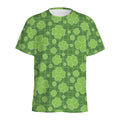 Green Shamrock Plaid Pattern Print Men's Athletic T-Shirt
