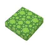 Green Shamrock Plaid Pattern Print Outdoor Seat Cushion Cover