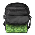 Green Shamrock Plaid Pattern Print Rectangular Crossbody Bag